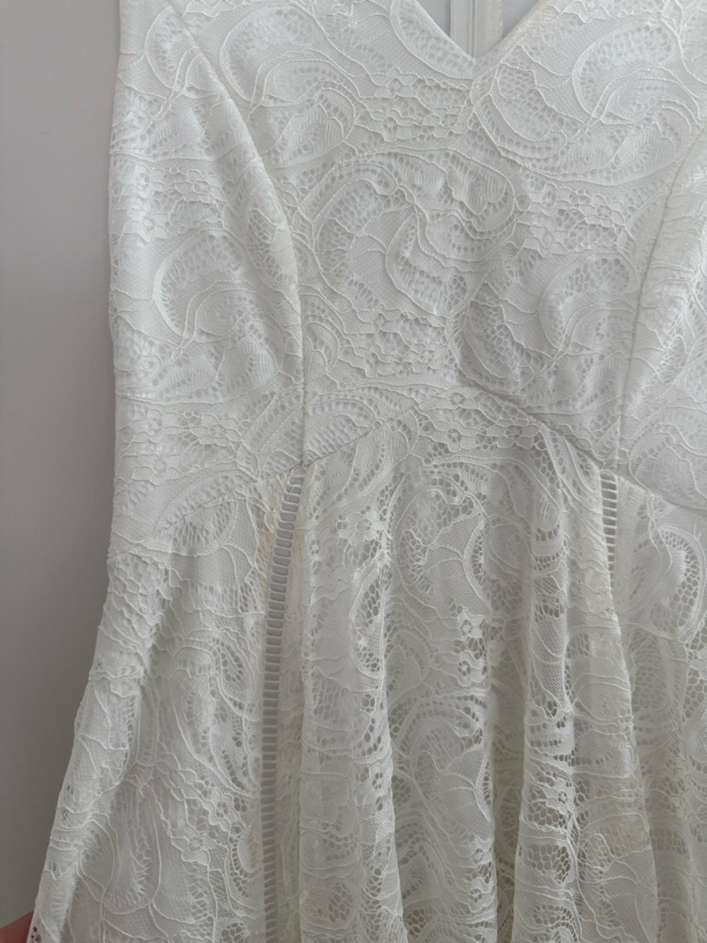 Bridesmay Women’s White Floral Lace Cocktail Dress Size S - Picture 8 of 8